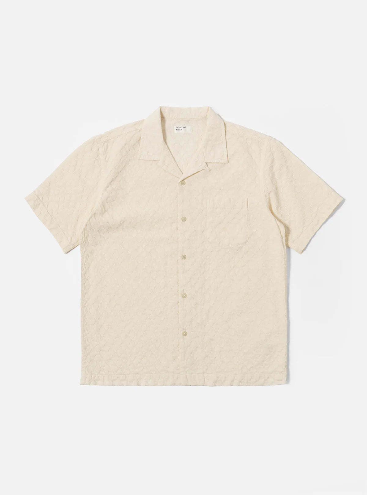 Universal Works Ecru Dot Waffle Road Shirt - Image 1 of 6
