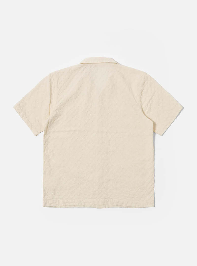 Universal Works Ecru Dot Waffle Road Shirt