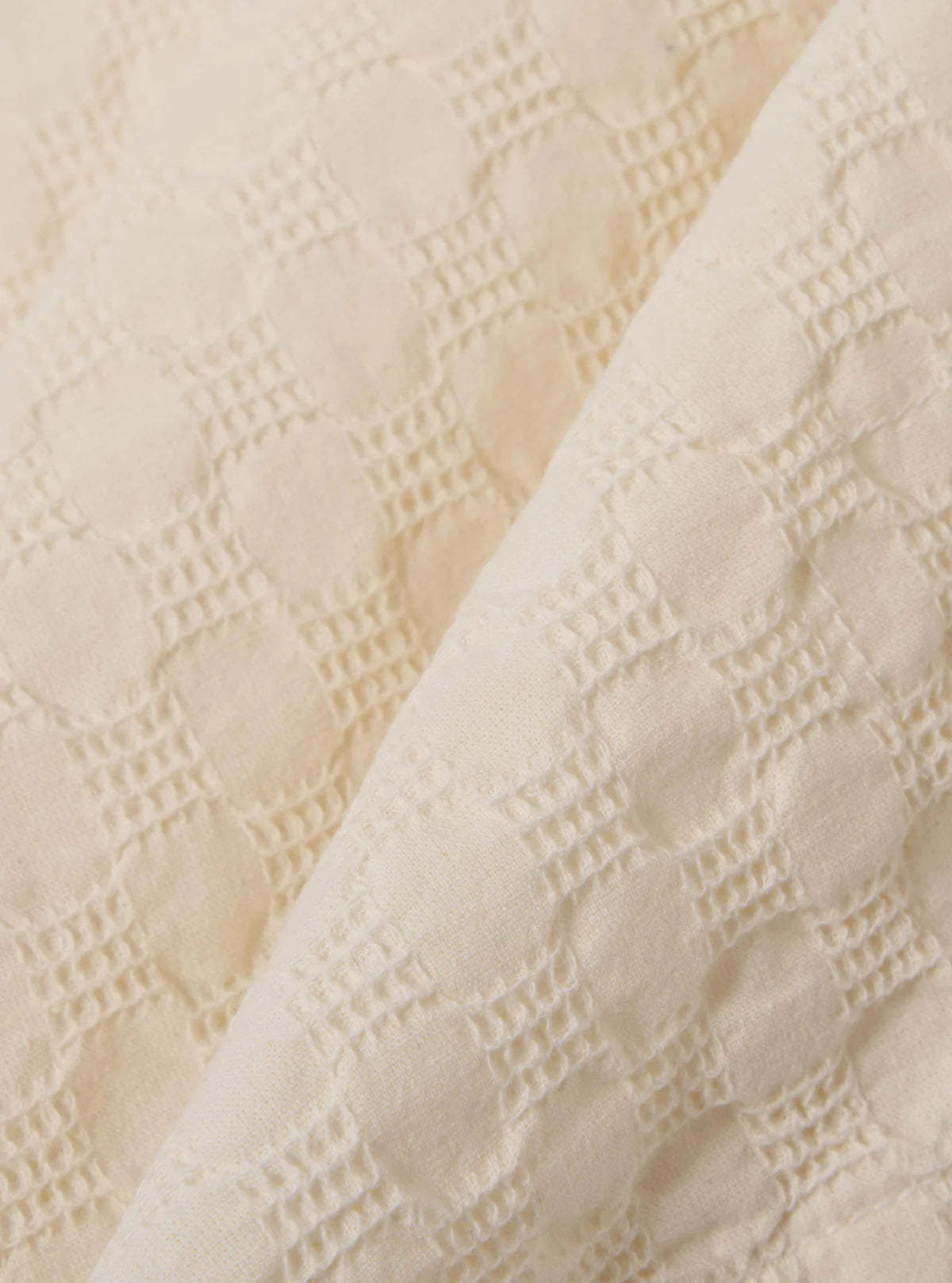 Universal Works Ecru Dot Waffle Road Shirt - Image 6 of 6