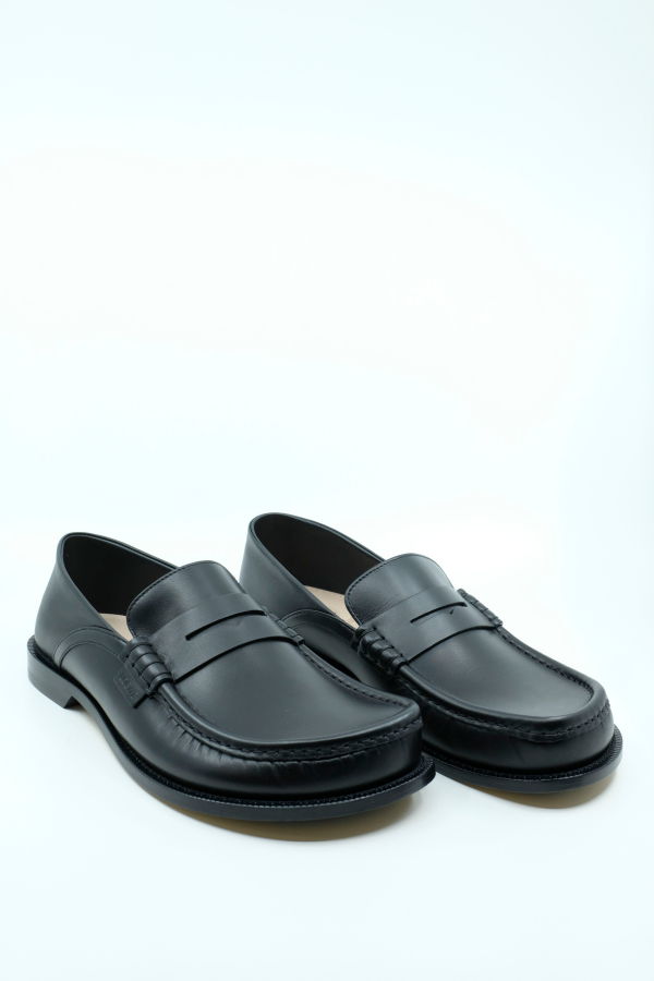 LOEWE Waxy Calfskin Flap Back Campo Loafer