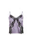 Fleur du Mal Juliet Lace Silk Cami - Lavender - Thumbnail 1