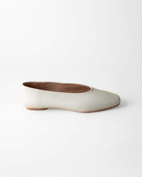 Huma Blanco Margaux Ballet Flat Bone Nappa