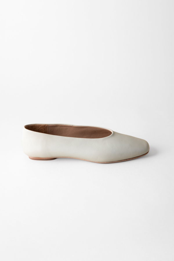 Huma Blanco Margaux Ballet Flat Bone Nappa