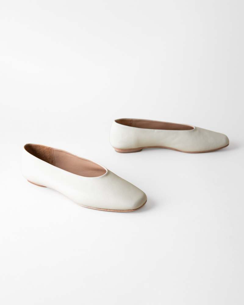 Huma Blanco Margaux Ballet Flat Bone Nappa