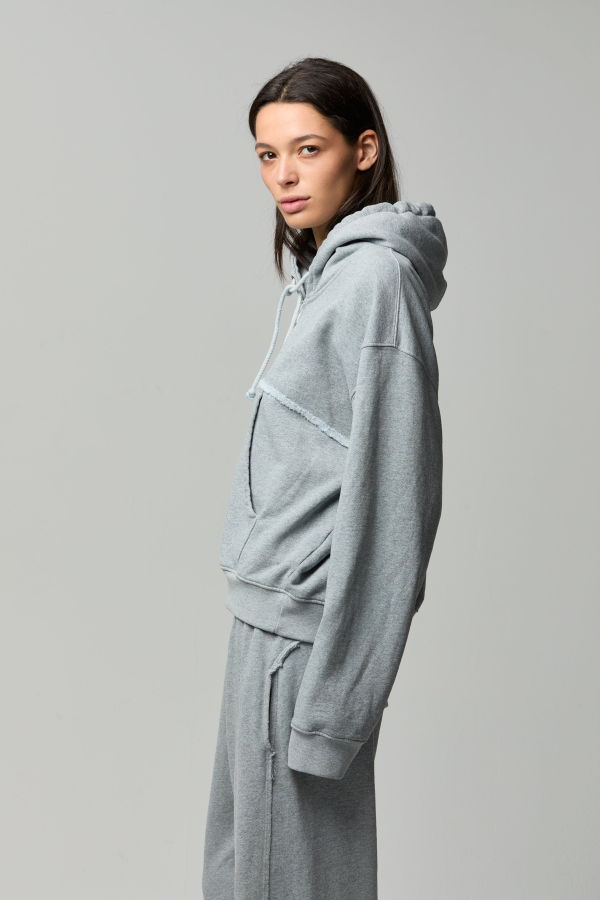 Asher Hailey Oversized Hoodie - Heather Grey