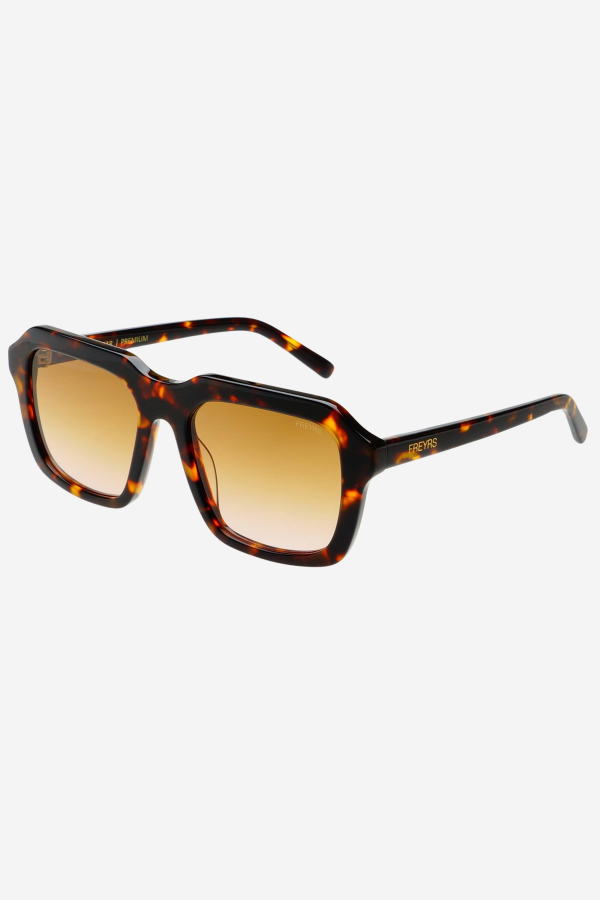 FREYRS Eyewear Charlie Acetate Unisex Rectangular Sunglasses - Dark Tortoise