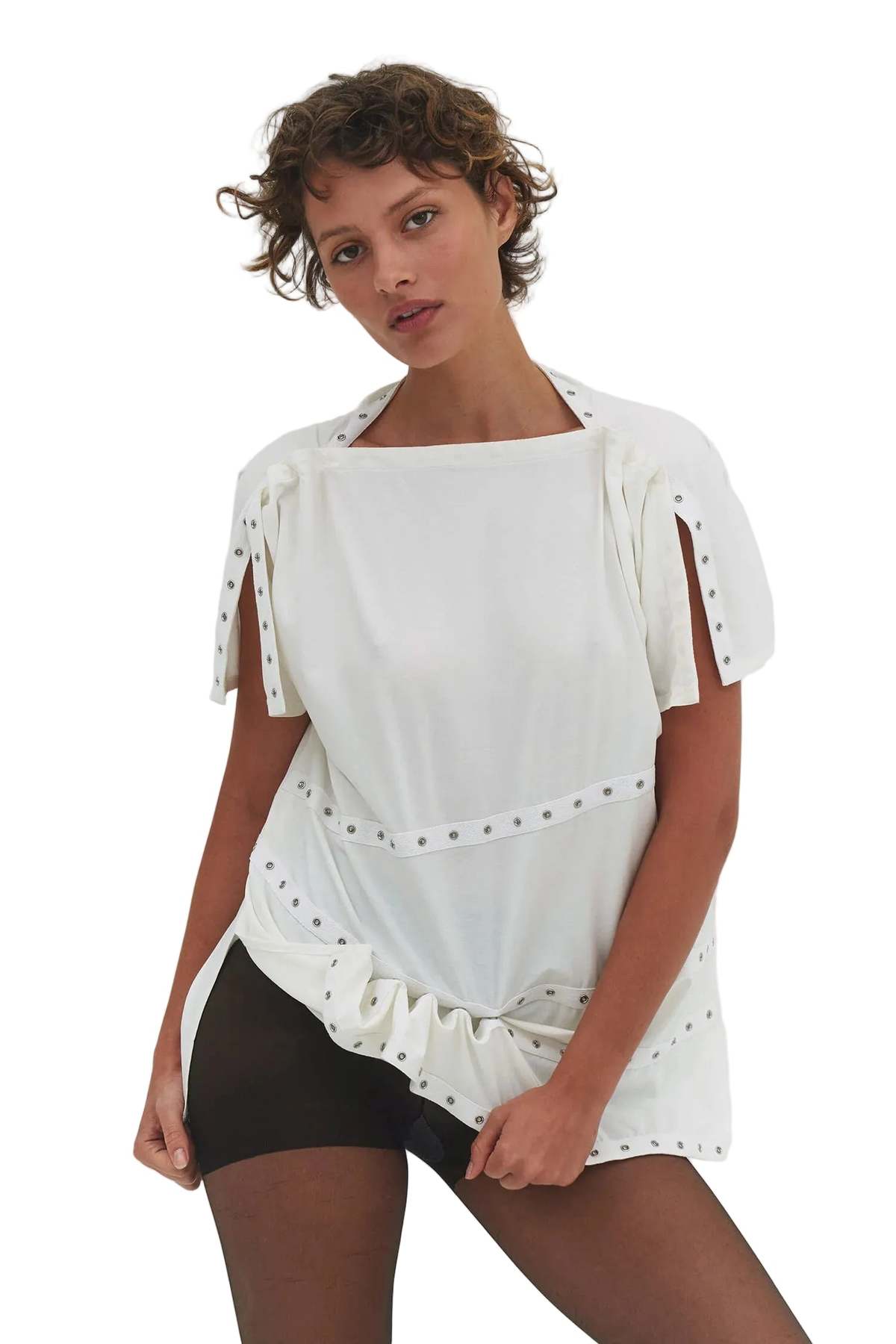 Find Me Now Lua Snap Multi-wear Dress/Top - Milk - Image 3 of 9