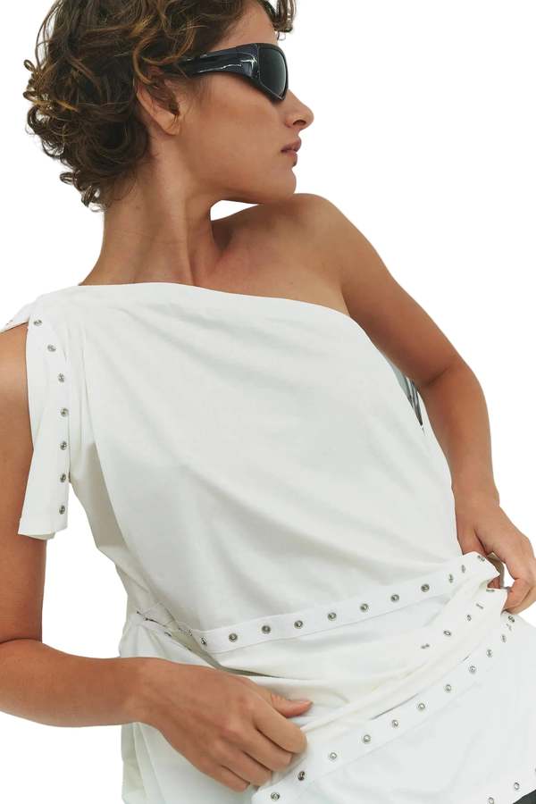 Find Me Now Lua Snap Multi-wear Dress/Top - Milk