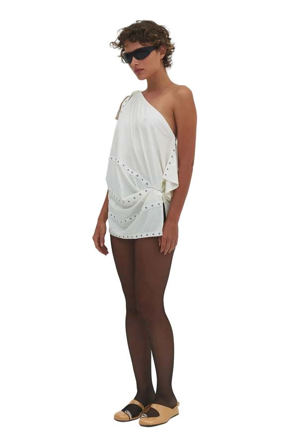 Find Me Now Lua Snap Multi-wear Dress/Top - Milk