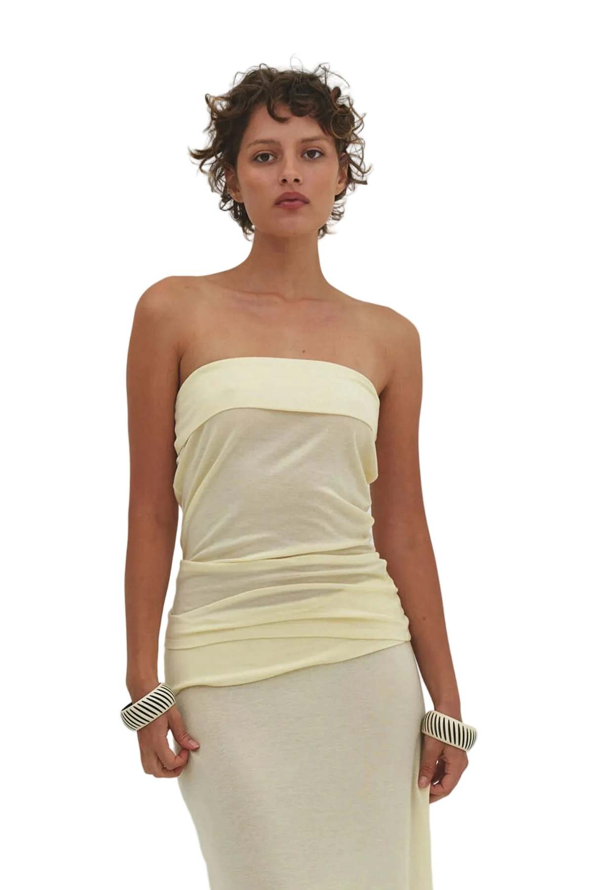 Find Me Now Nara Tube Top - Butter - Image 1 of 8