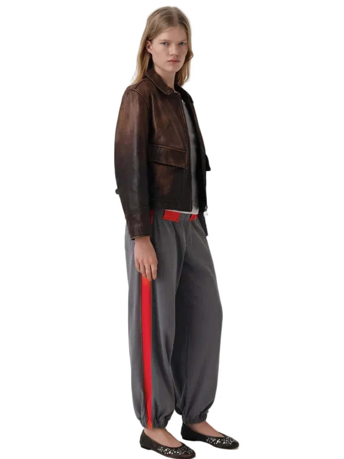 Gimaguas Emmanuelle Trousers - Grey/Red - Image 1 of 10