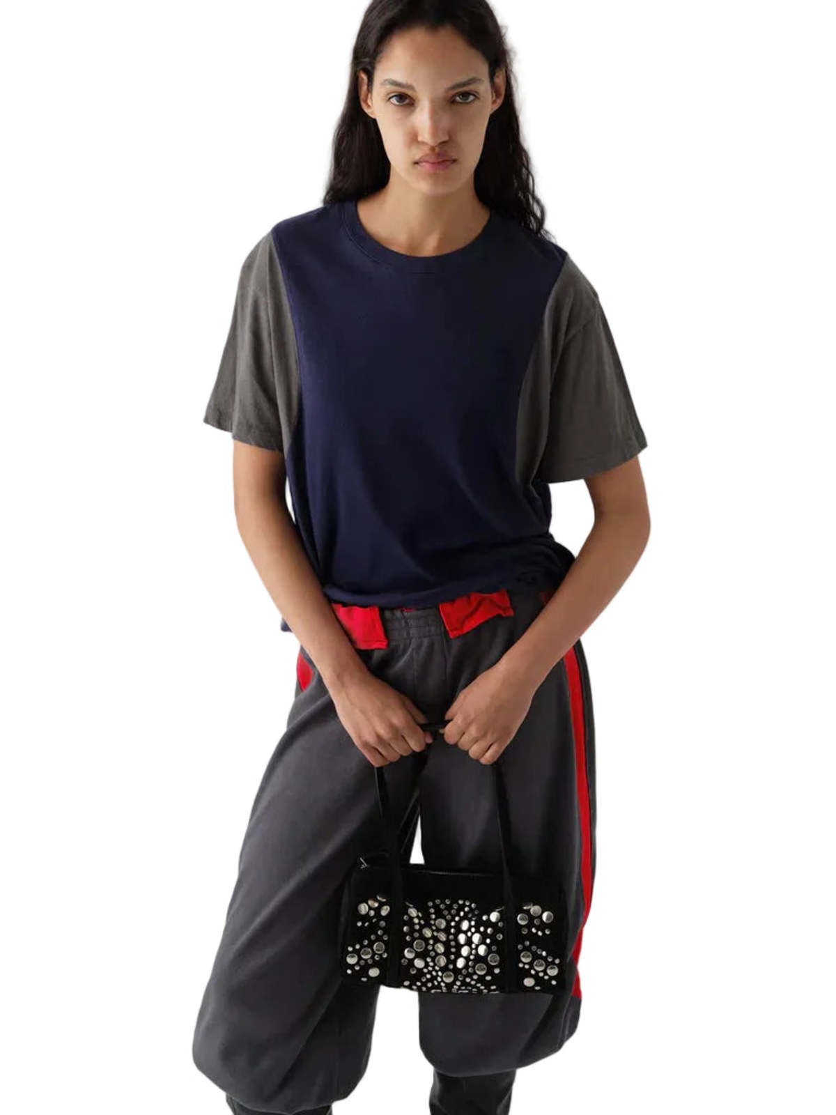 Gimaguas Emmanuelle Trousers - Grey/Red - Image 6 of 10