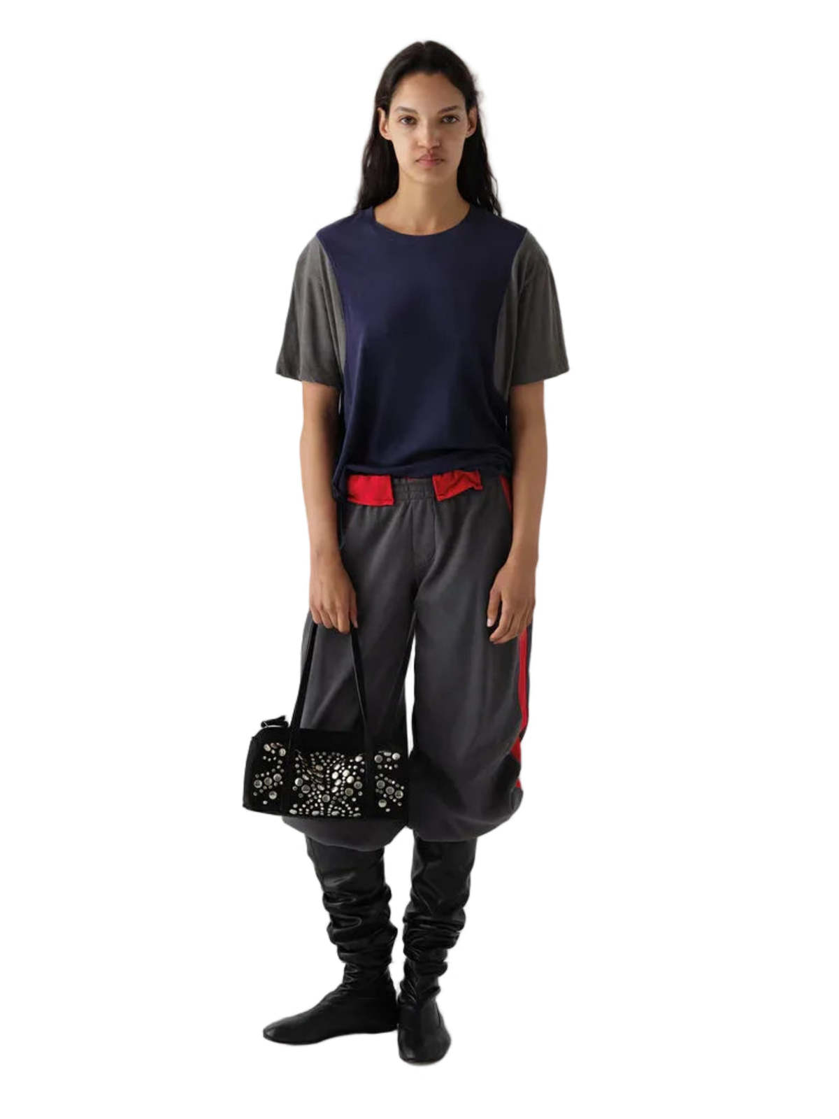 Gimaguas Emmanuelle Trousers - Grey/Red - Image 8 of 10