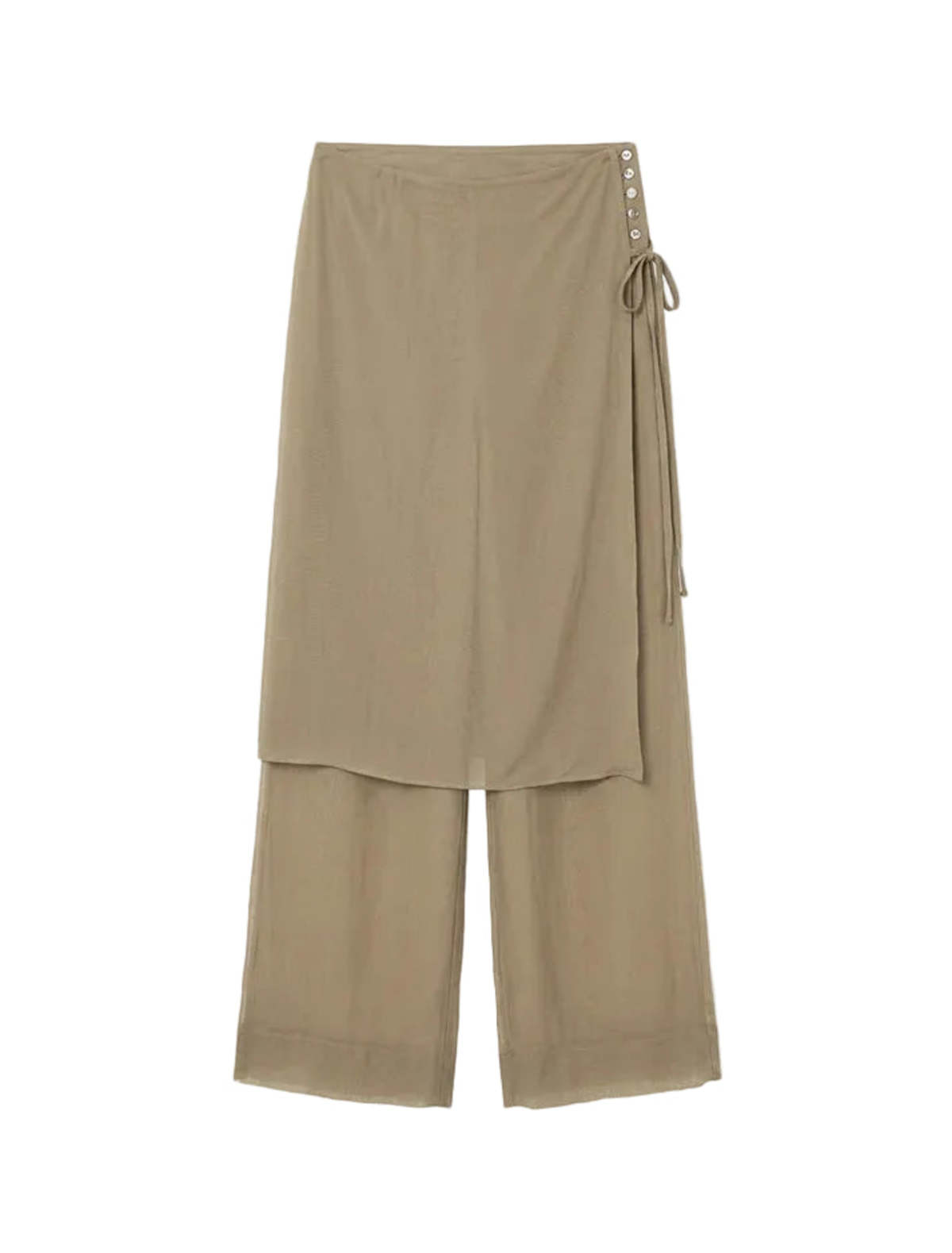 Paloma Wool Low Silk Archive Pant - Khaki - Image 5 of 5