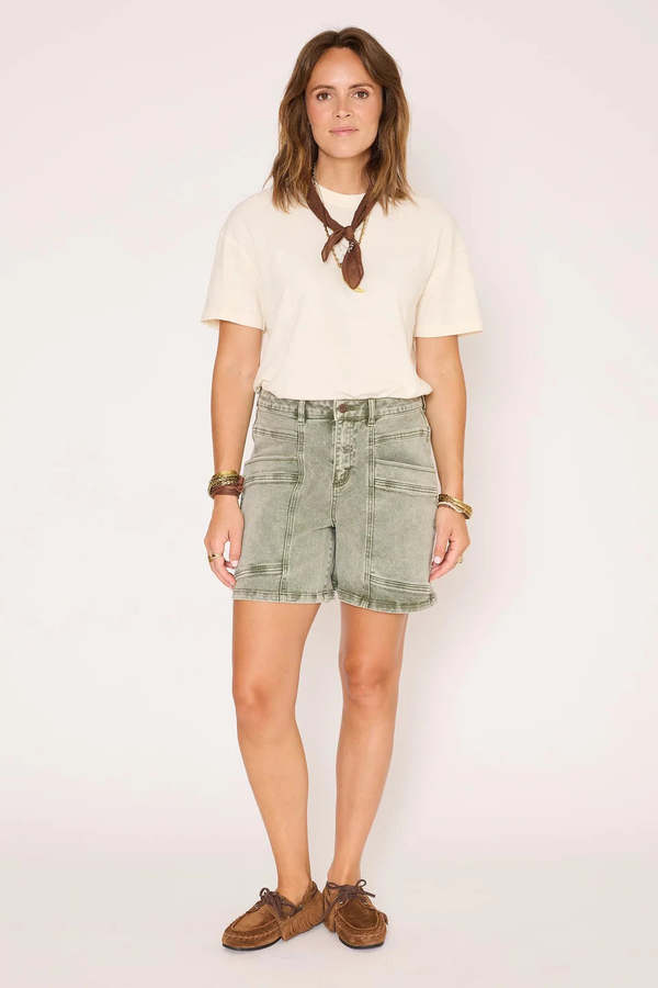 MKT Studios Pola Pacific Drill Shorts - Khaki MKT Studios Pola Pacific Drill Shorts - Khaki