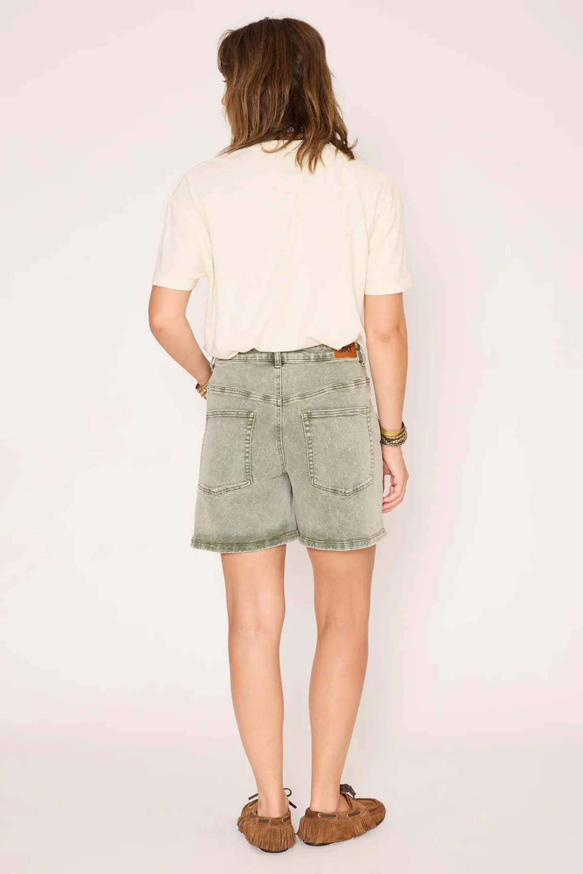 MKT Studios Pola Pacific Drill Shorts - Khaki - Image 2 of 4