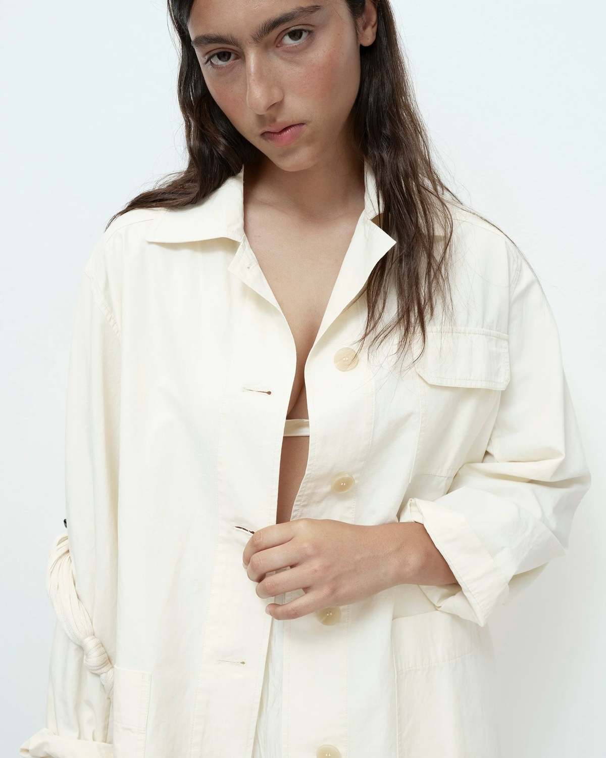 Mijeong Park Linen Work Jacket - Image 4 of 6