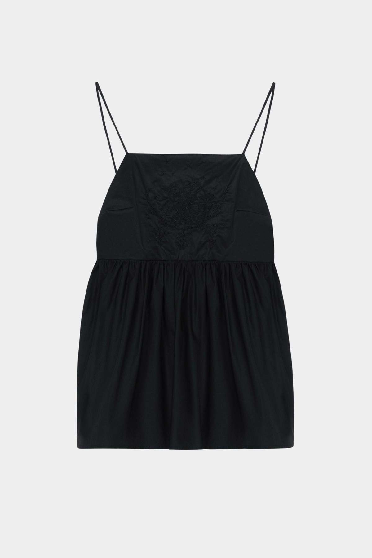 Cordera Cotton Embroidered Top - Black - Image 4 of 4