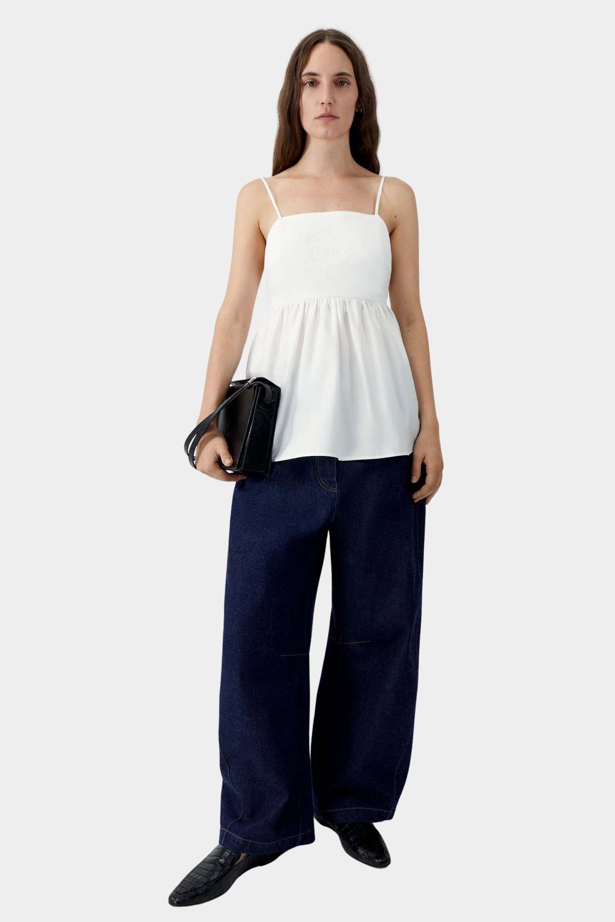 Cordera Cotton Embroidered Top - White - Image 2 of 4