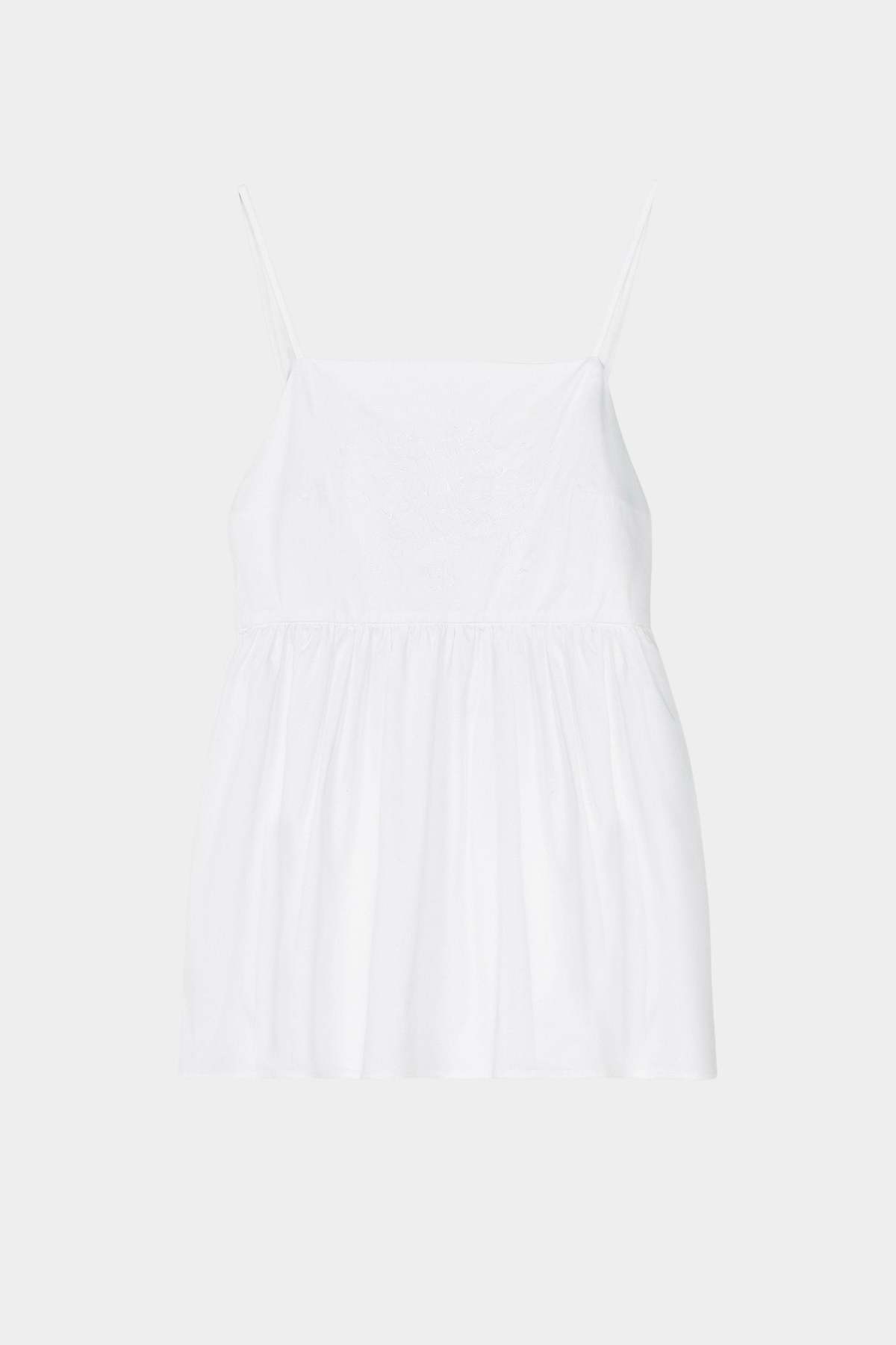 Cordera Cotton Embroidered Top - White - Image 4 of 4