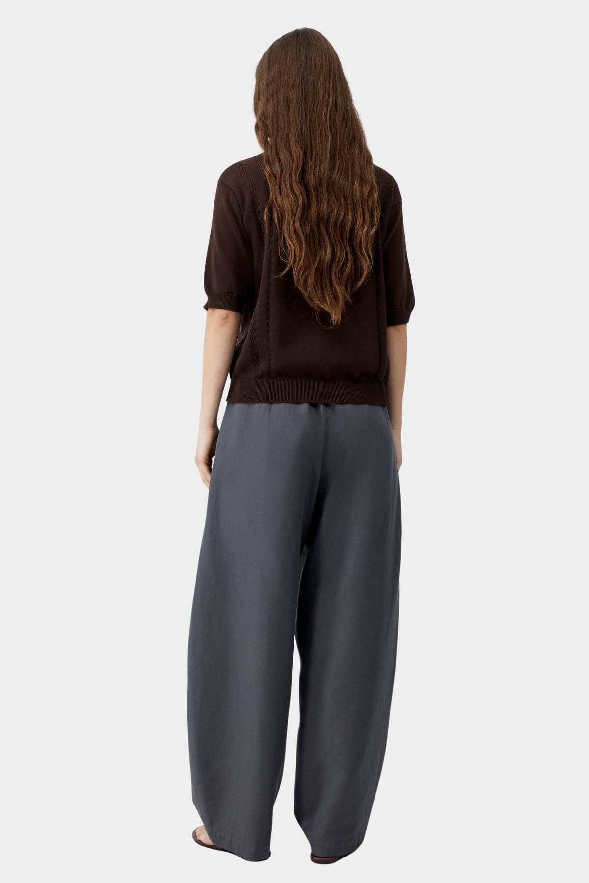 Cordera Organic Cotton Colorblock Polo - Brown - Image 3 of 4