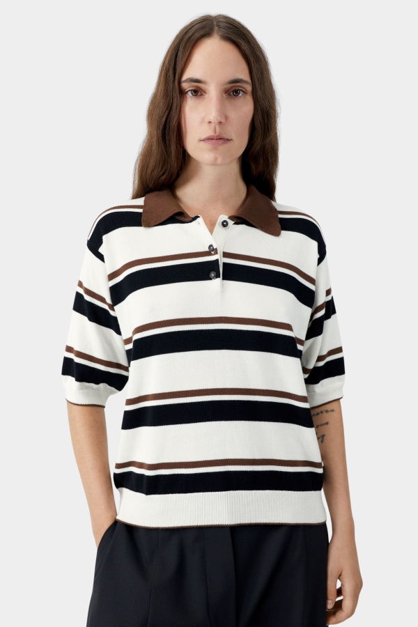 Cordera Organic Cotton Striped Polo