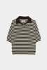 Cordera Organic Cotton V Neck Polo - Striped - Thumbnail 4
