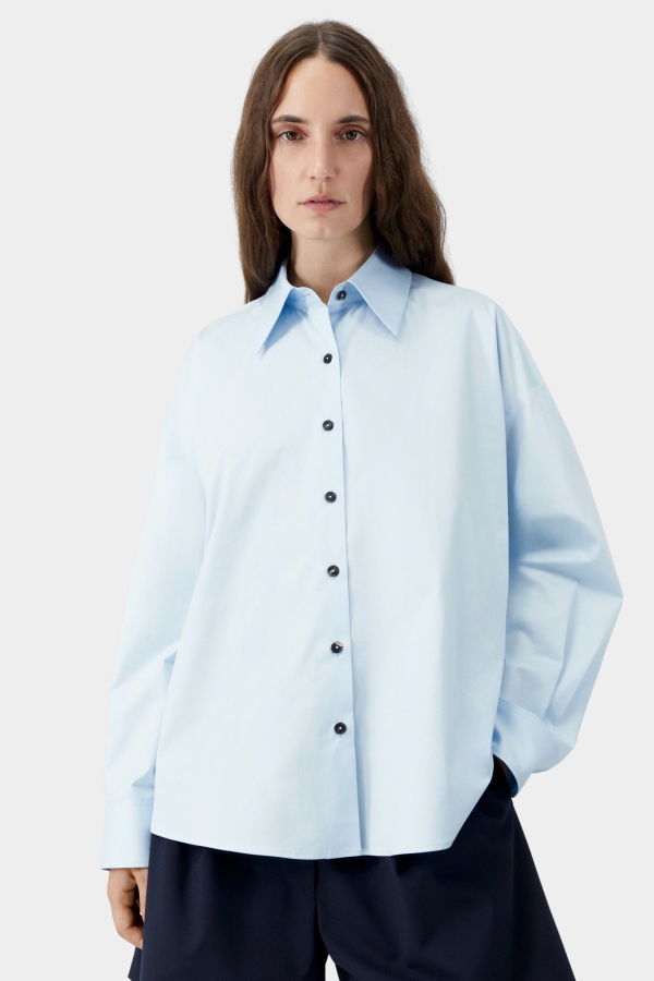 Cordera Oversized Shirt - Light Blue