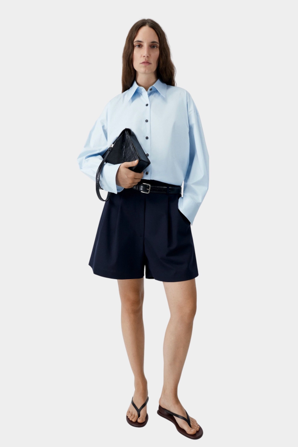 Cordera Oversized Shirt - Light Blue