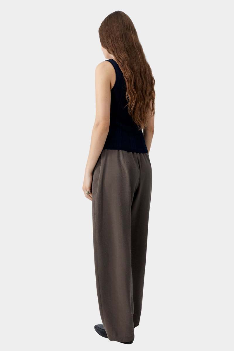 Cordera Ribbed Tank Top - Navy