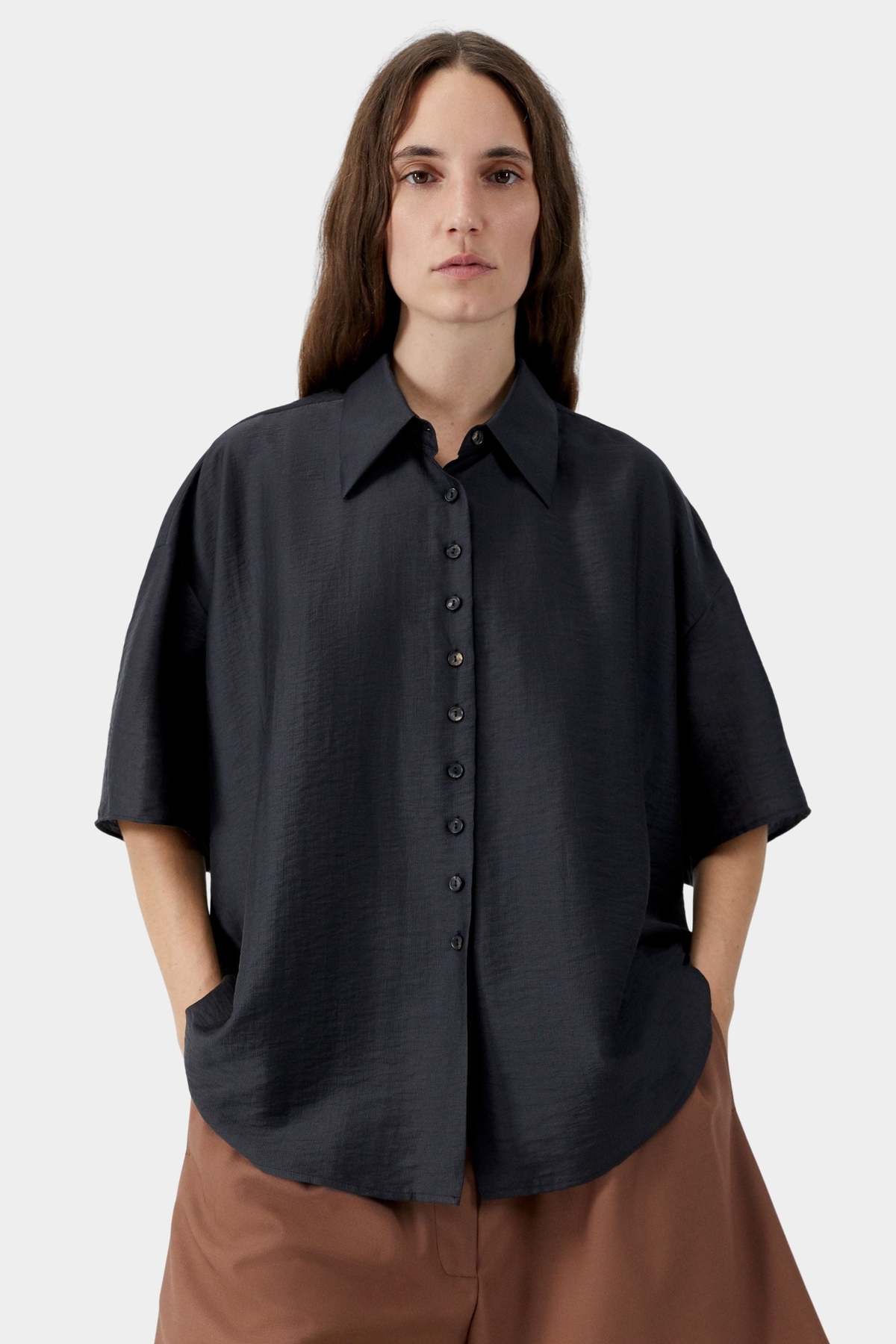 Cordera Short Sleeve Shirt - Espresso - Image 2 of 4
