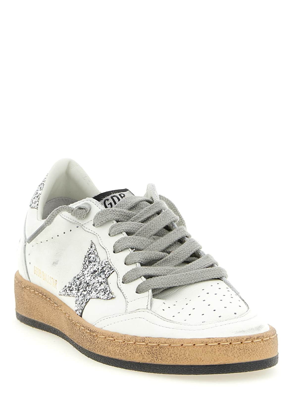 Golden Goose Ball Star Sneakers - Silver - Image 3 of 5