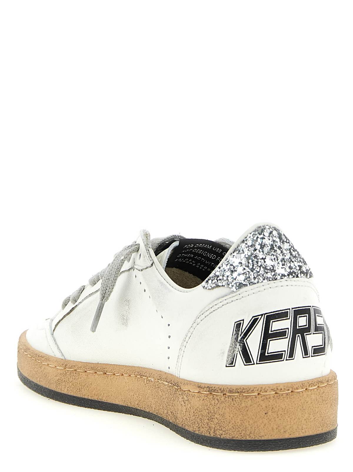 Golden Goose Ball Star Sneakers - Silver - Image 4 of 5