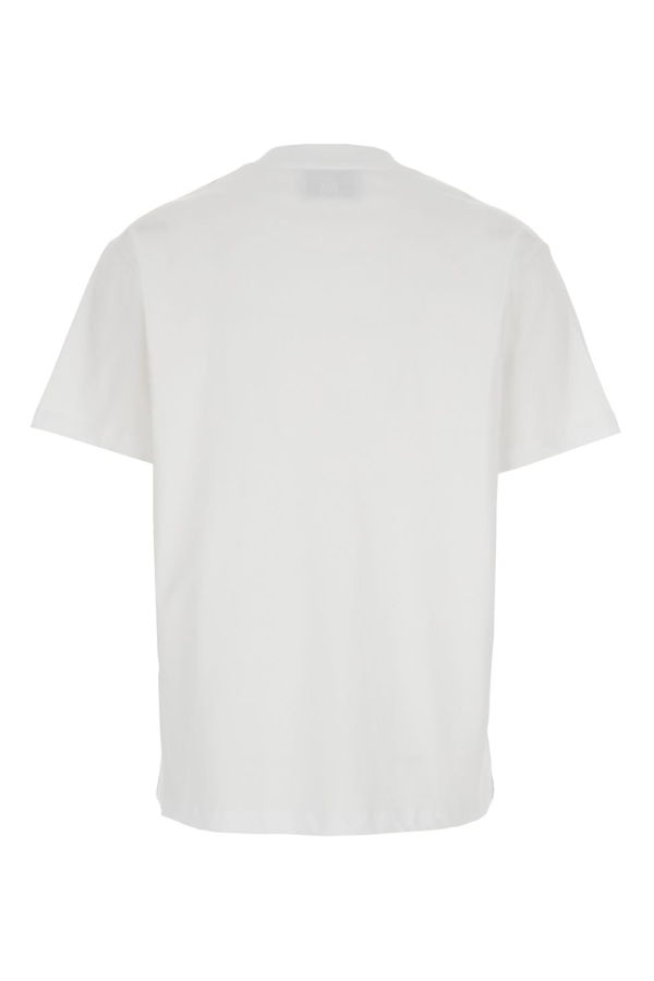 Ami Alexandre Mattiussi Cotton T-Shirt With Ami De Coeur Embroidery On The Front - White