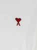 Ami Alexandre Mattiussi Cotton T-Shirt With Ami De Coeur Embroidery On The Front - White - Thumbnail 3