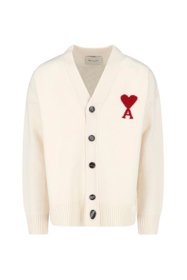 Ami Alexandre Mattiussi Ami De C Ur Cardigan - Cream