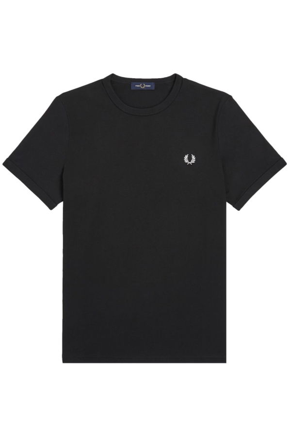 Fred Perry T-Shirt Con Logo - Black