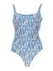 Etro Floral Paisley Print One-Piece Swimsuit - Blue - Thumbnail 1