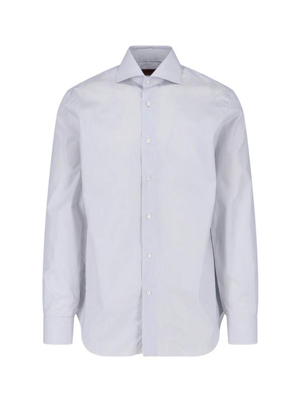 Barba Napoli Striped Shirt - White