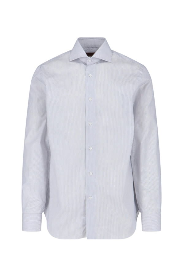 Barba Napoli Striped Shirt - White