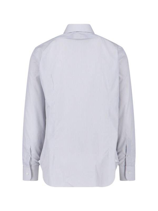 Barba Napoli Striped Shirt - White