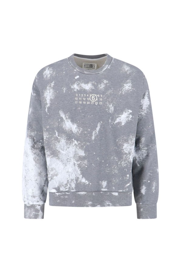 MM6 Maison Margiela Logo Sweatshirt - Gray