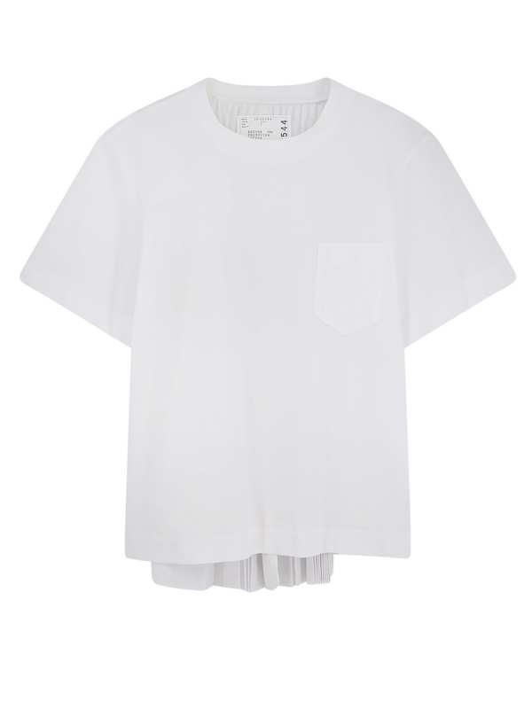 sacai Cotton and Polyester T-Shirt - White sacai Cotton and Polyester T-Shirt - White