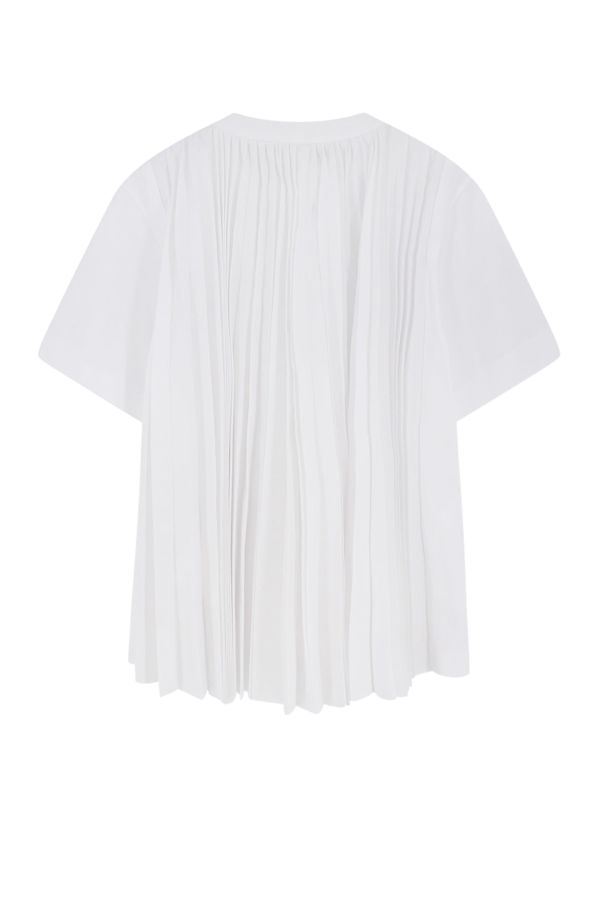 sacai Cotton and Polyester T-Shirt - White