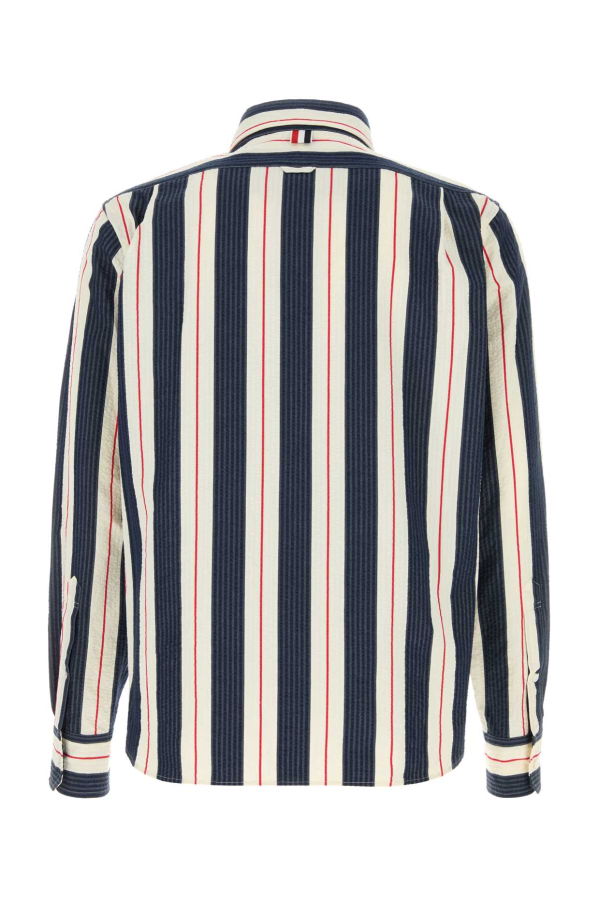 thom browne Embroidered Jersey Shirt - RWBWHT