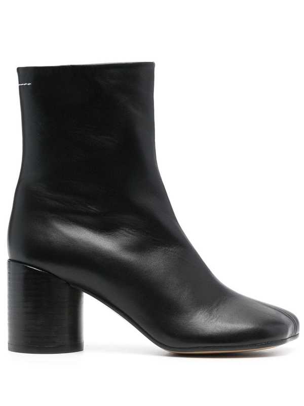 MM6 Maison Margiela Anatomic Leather Ankle Boots - Black MM6 Maison Margiela Anatomic Leather Ankle Boots - Black