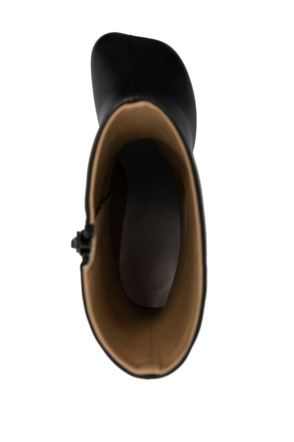 MM6 Maison Margiela Anatomic Leather Ankle Boots - Black