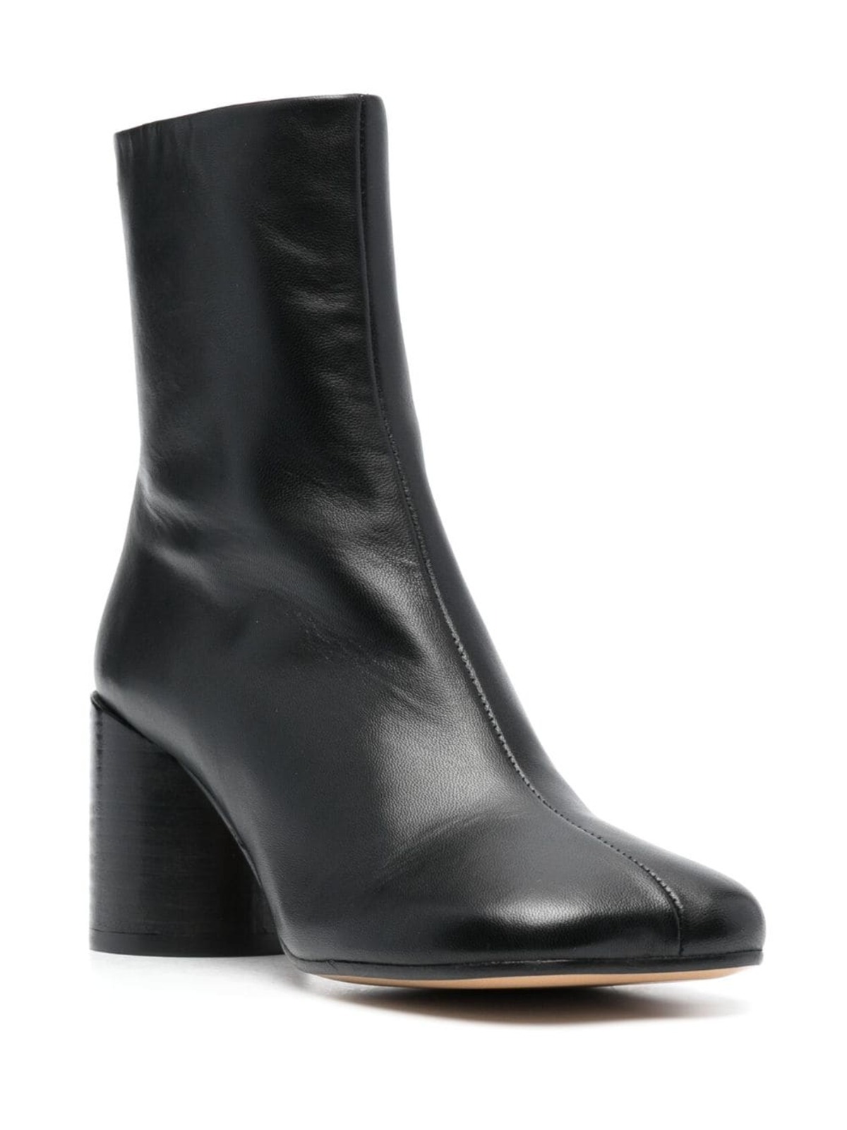 MM6 Maison Margiela Anatomic Leather Ankle Boots - Black - Image 3 of 4