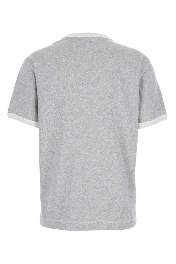 Ami Alexandre Mattiussi T-Shirt With Embroidered Patch Ami Paris - Gray
