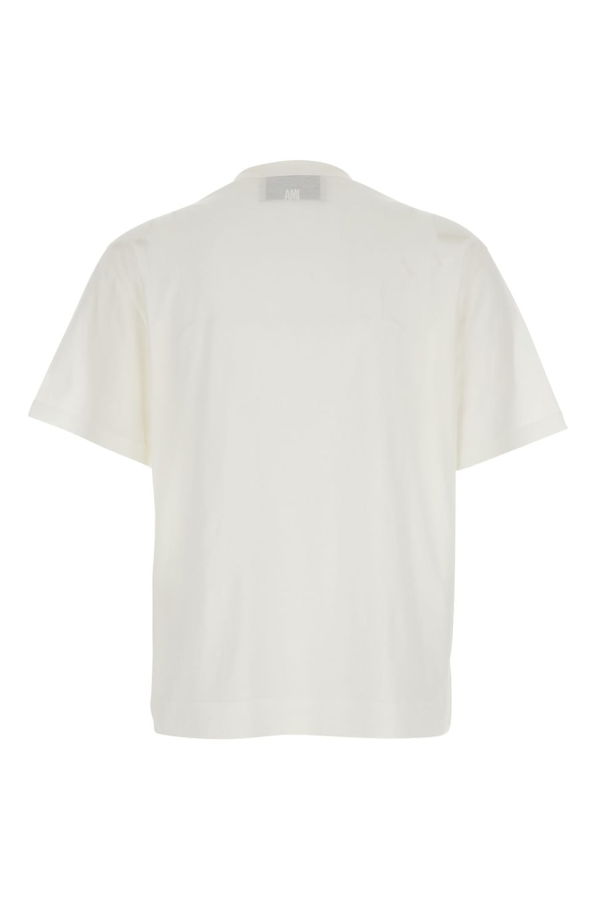 Ami Alexandre Mattiussi Classic Fit Short Sleeve T-Shirt with Ami De Coeur Patch - White